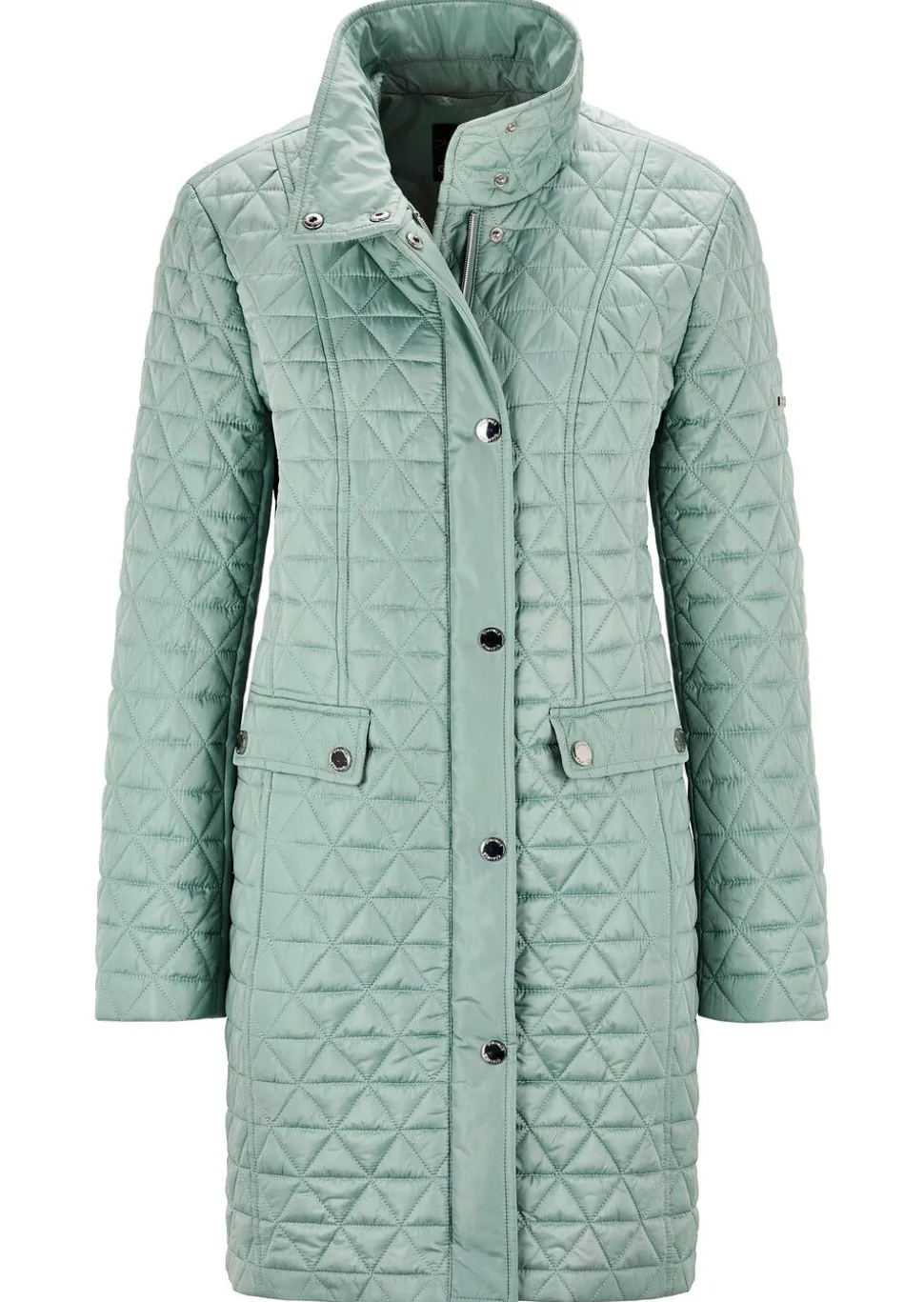 Manteau court matelassée à col droit