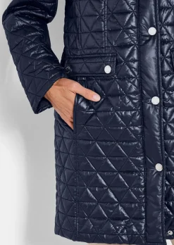 Manteau court matelassée à col droit