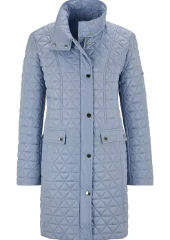 Manteau court matelassée à col droit