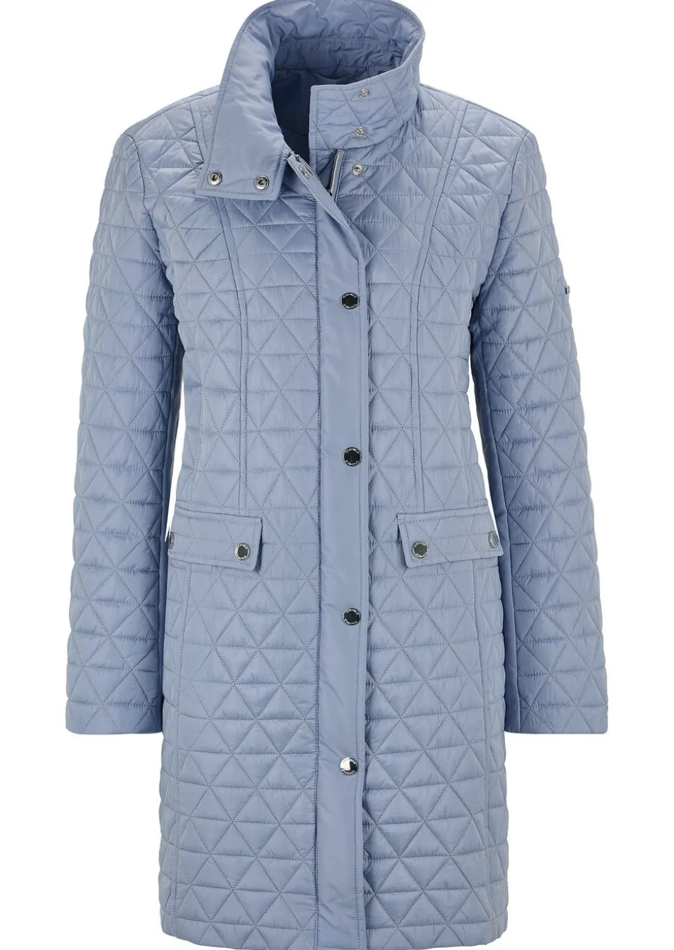 Manteau court matelassée à col droit
