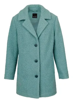 Manteau droit en douce bouclette