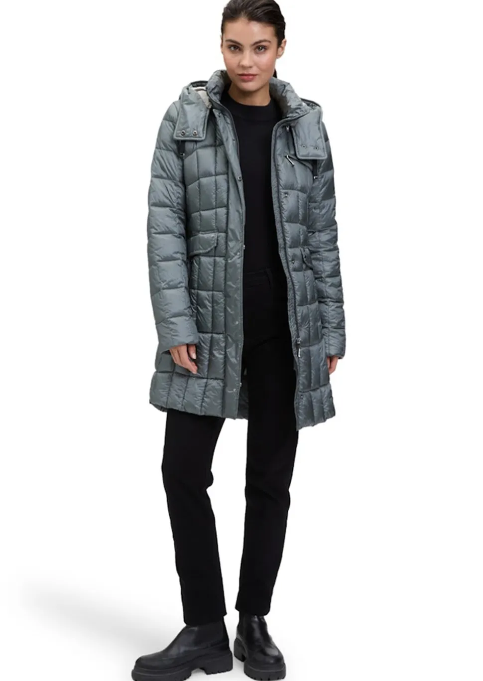 Manteau matelassé avec capuche amovible