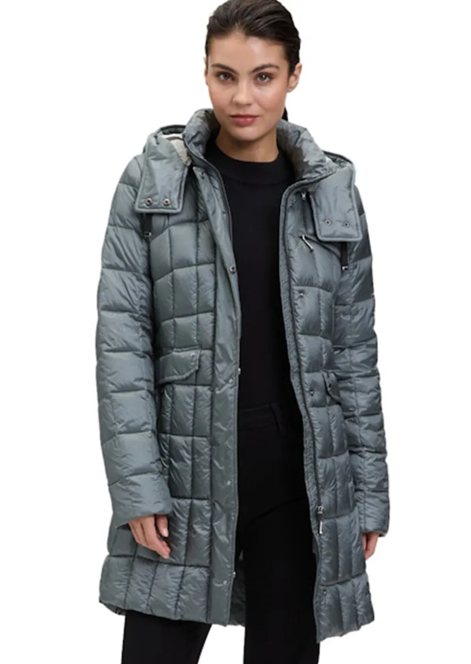 Manteau matelassé avec capuche amovible