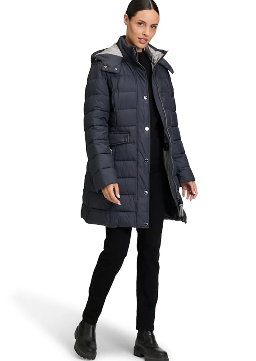 Manteau matelassé avec capuche amovible