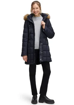 Manteau matelassé avec de nombreuses poches zippées