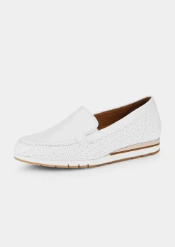 Mocassins, aspect tressé
