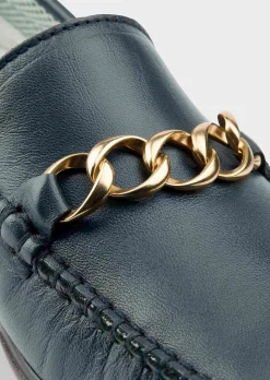 Mocassins avec chaîne décorative