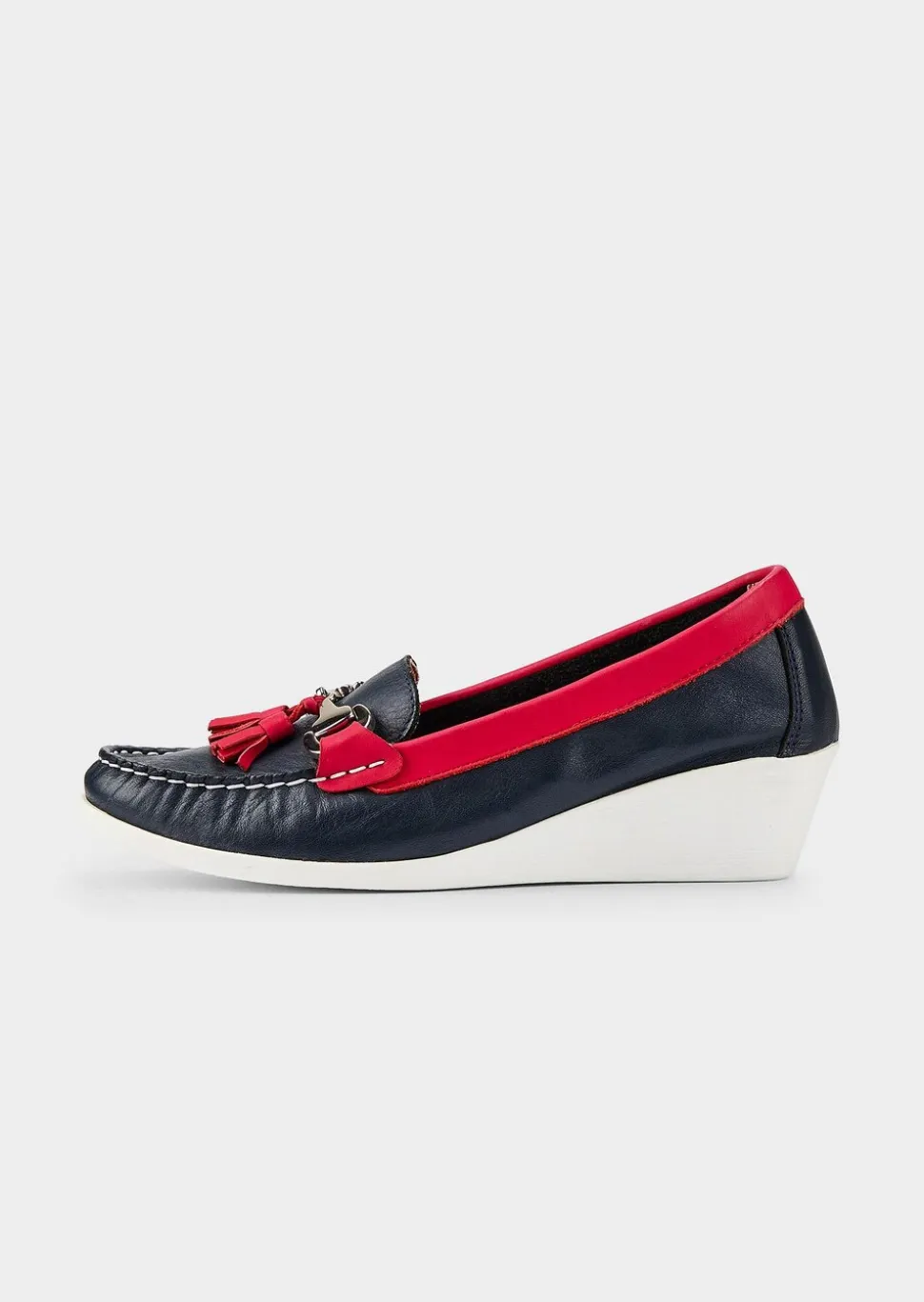 Mocassins en cuir avec élément décoratif
