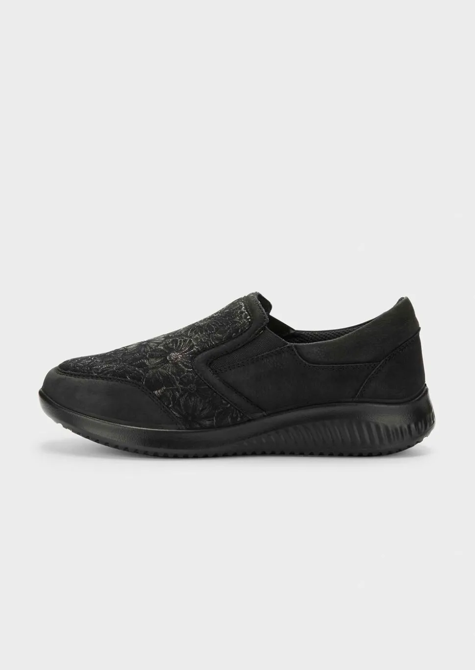 Mocassins hallux valgus avec motif floral chatoyant
