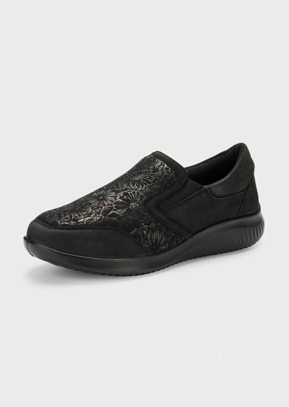Mocassins hallux valgus avec motif floral chatoyant