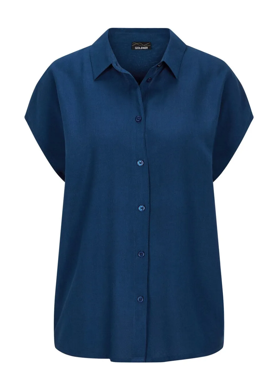 Modèle en viscose avec col chemise