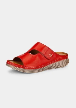 Mules avec bride latérale scratchée