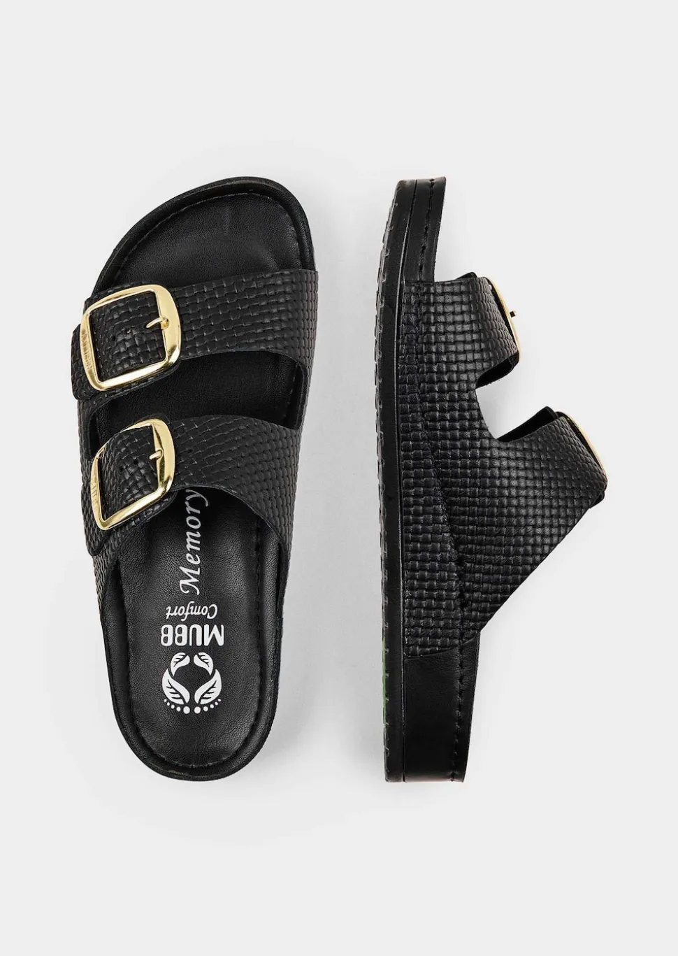 Mules avec voûte plantaire à mémoire de forme