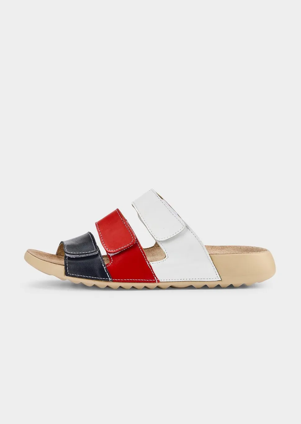 Mules en cuir, style marin
