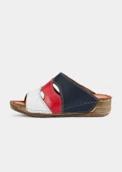 Mules en cuir, style marin