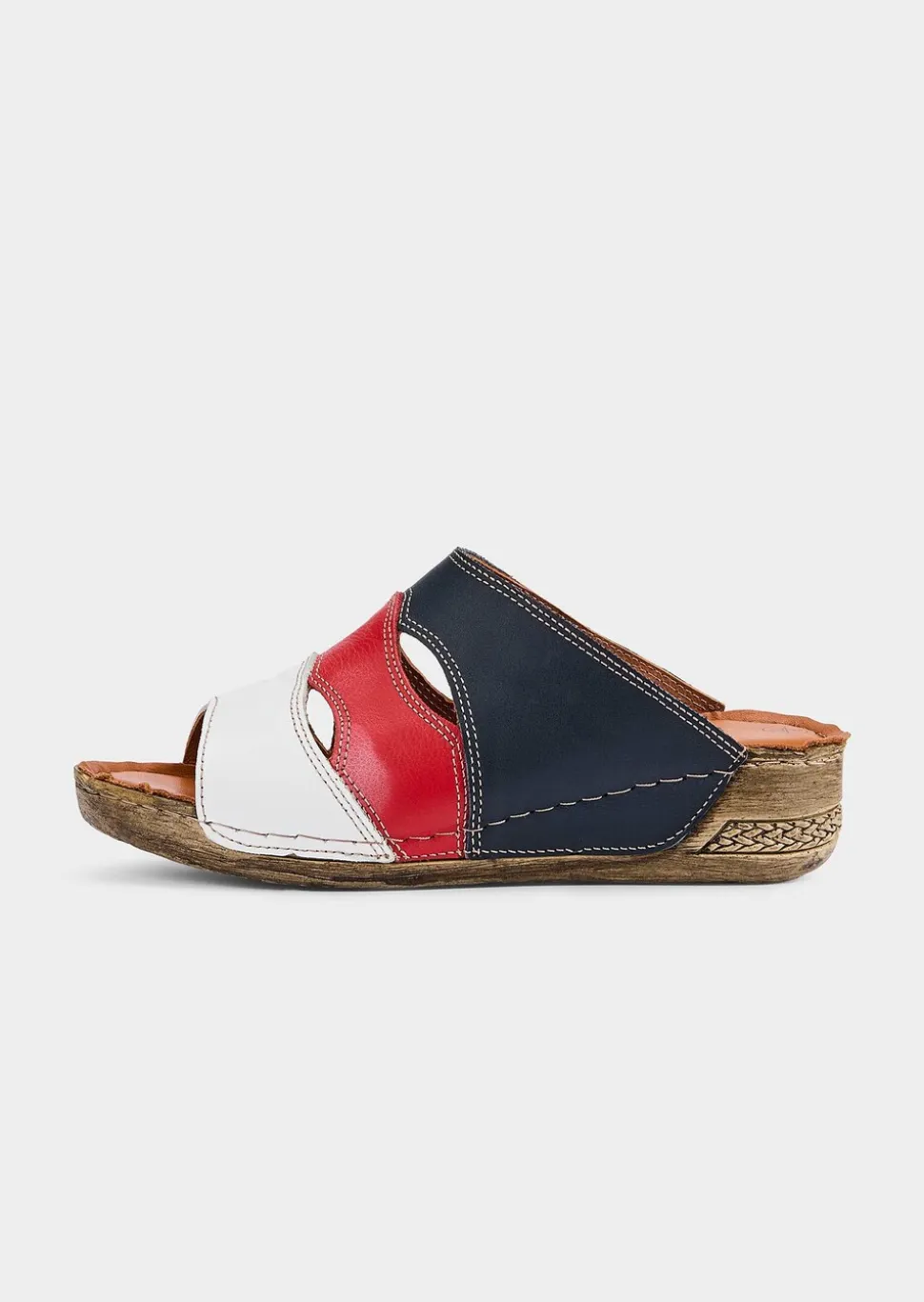 Mules en cuir, style marin