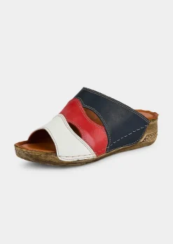 Mules en cuir, style marin