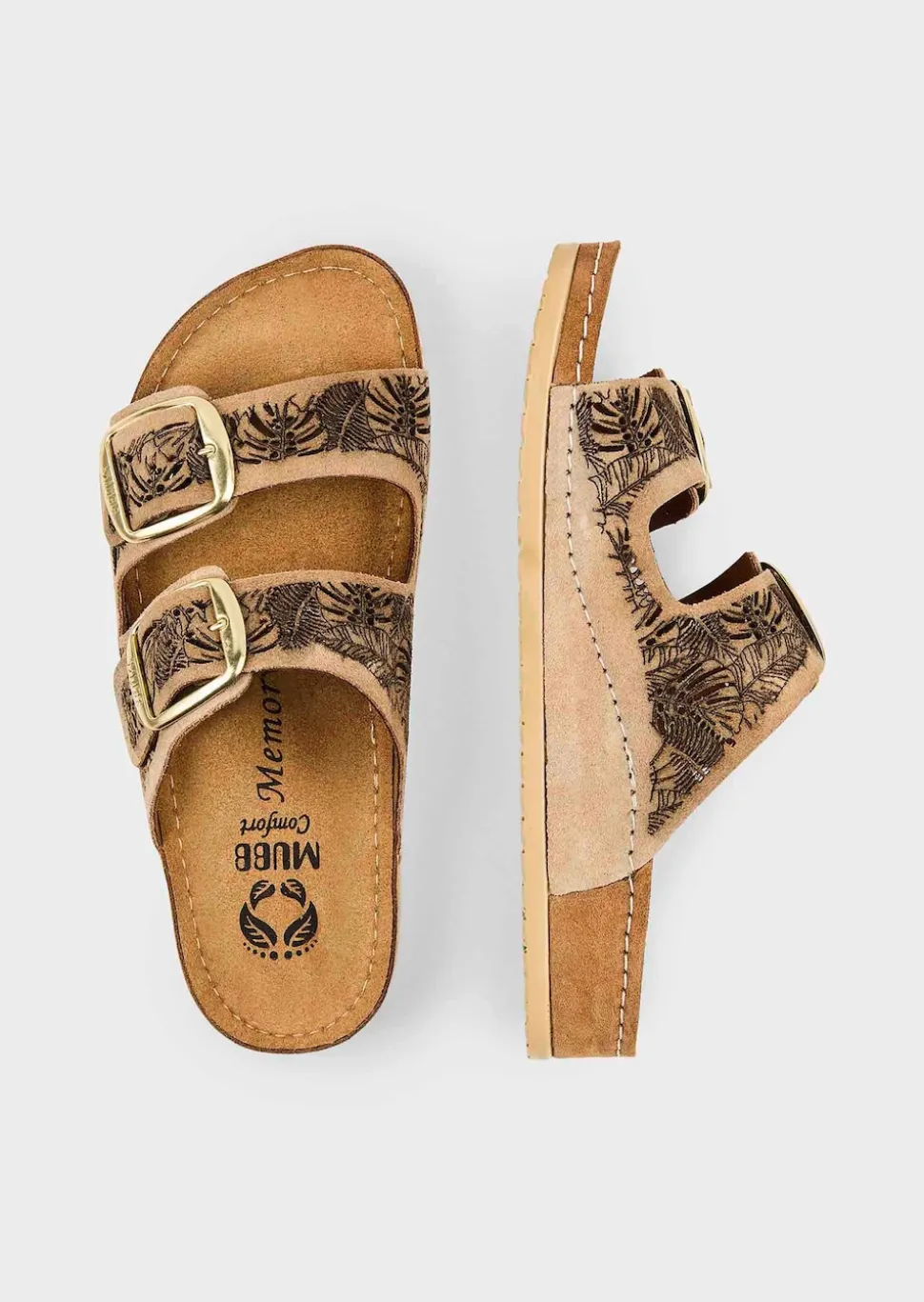 Mules en cuir véritable