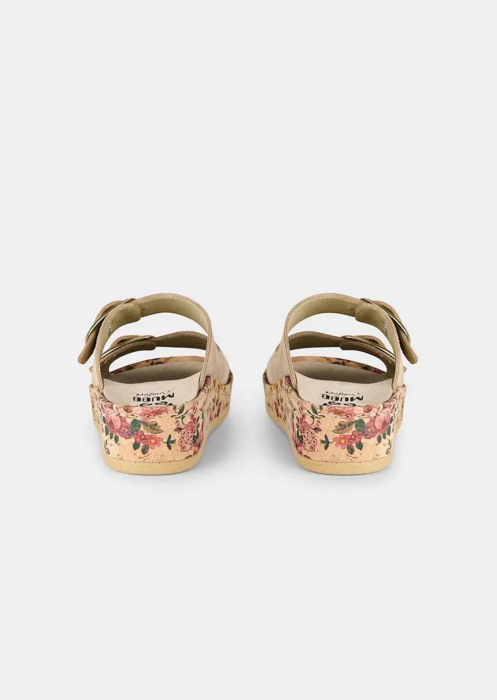 Mules à talon compensé