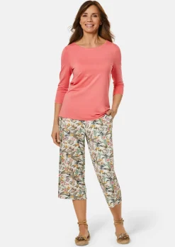Pantacourt en jersey VERA à jambes amples