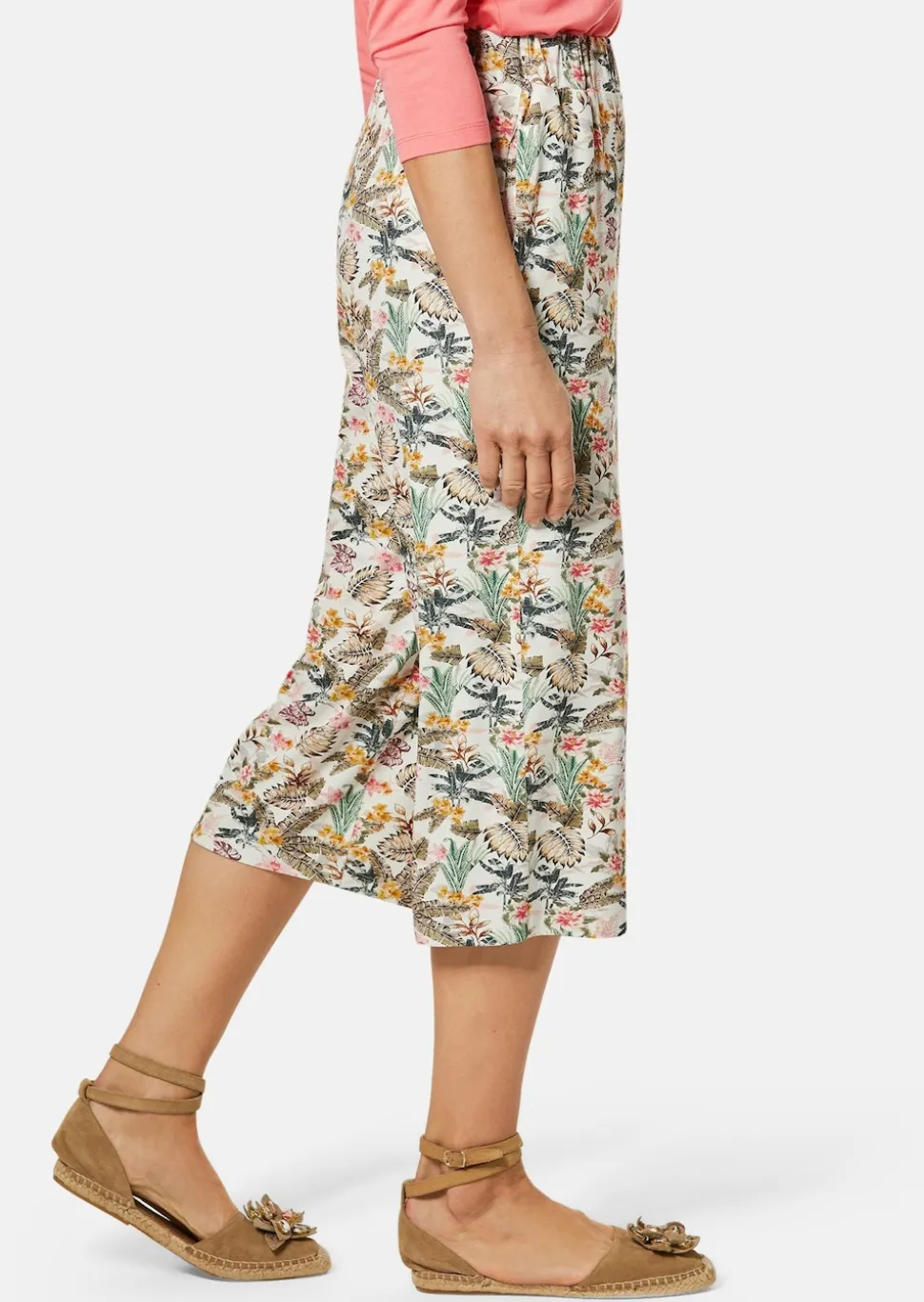 Pantacourt en jersey VERA à jambes amples