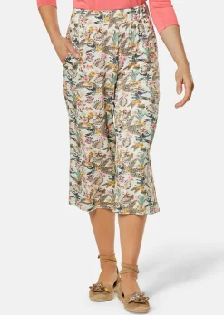 Pantacourt en jersey VERA à jambes amples