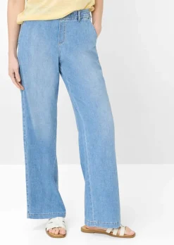 Pantalon ample en denim léger