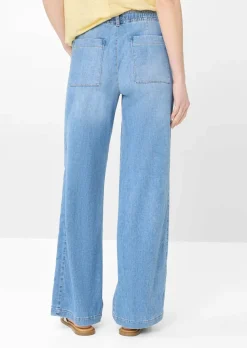 Pantalon ample en denim léger