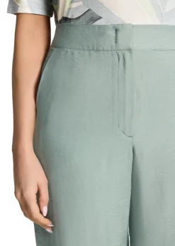 Pantalon ample en viscose légèrement brillante