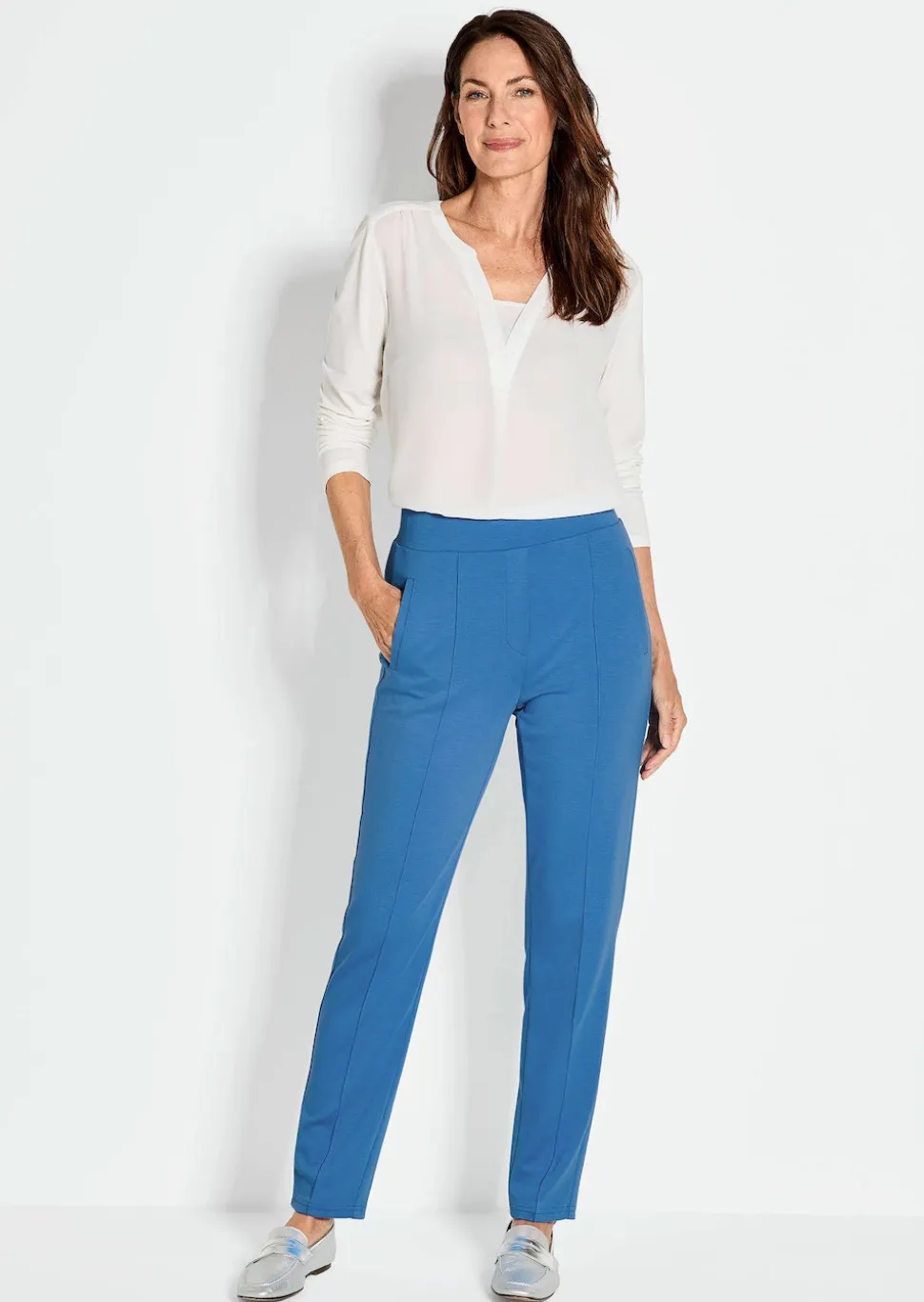 Pantalon ample SARA en jersey de viscose