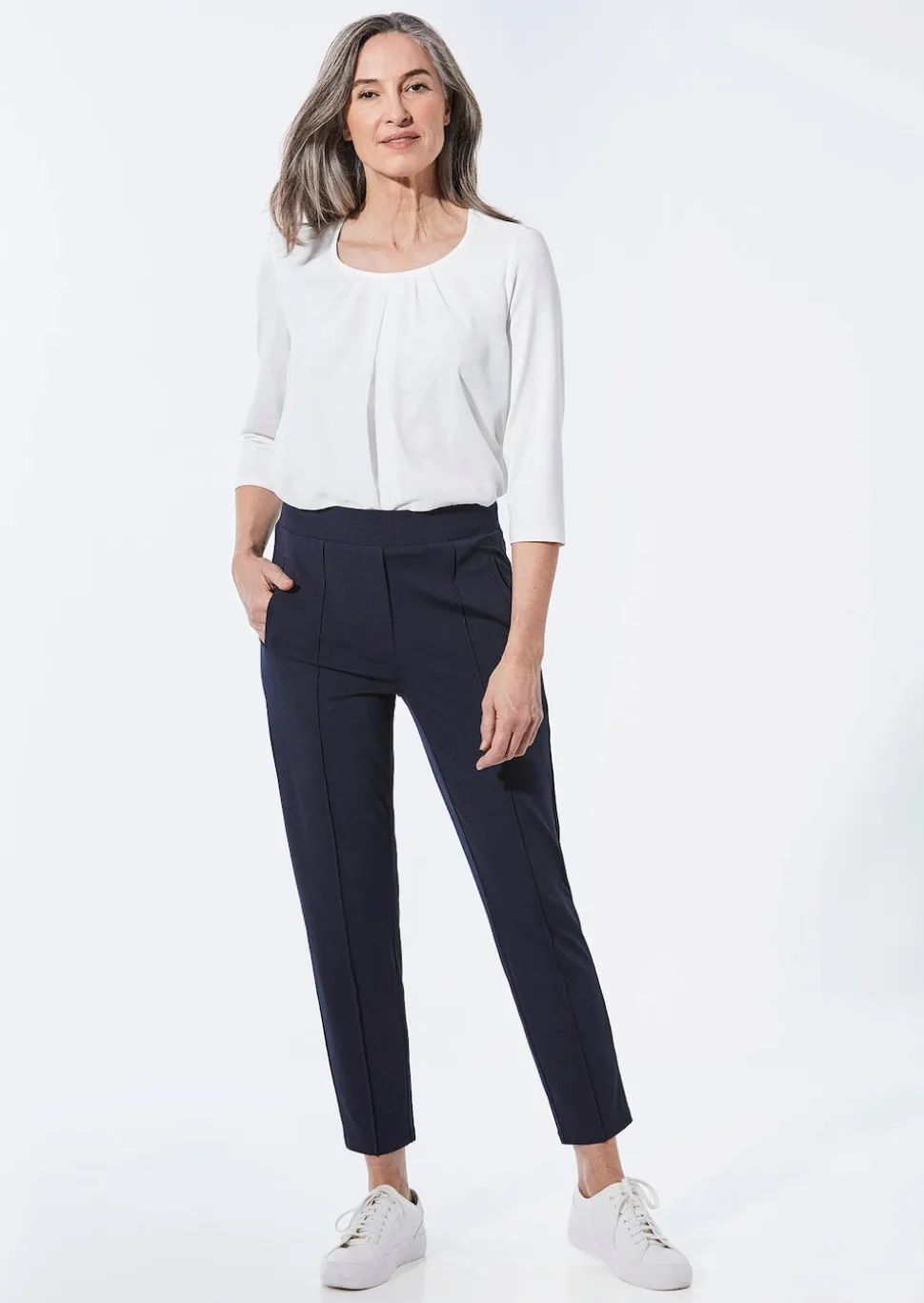 Pantalon ample SARA en jersey de viscose