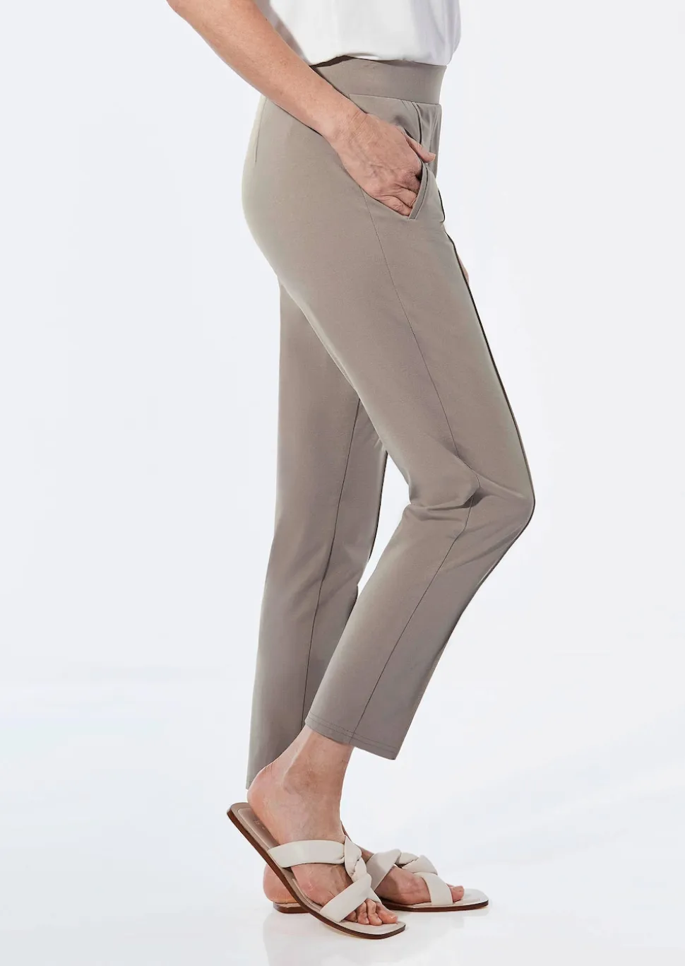 Pantalon ample SARA en jersey de viscose