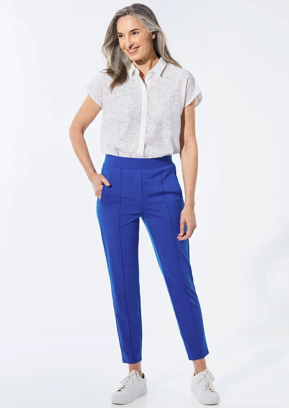 Pantalon ample SARA en jersey de viscose