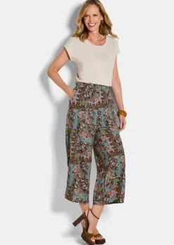 Pantalon ample VERA avec imprimé patchwork