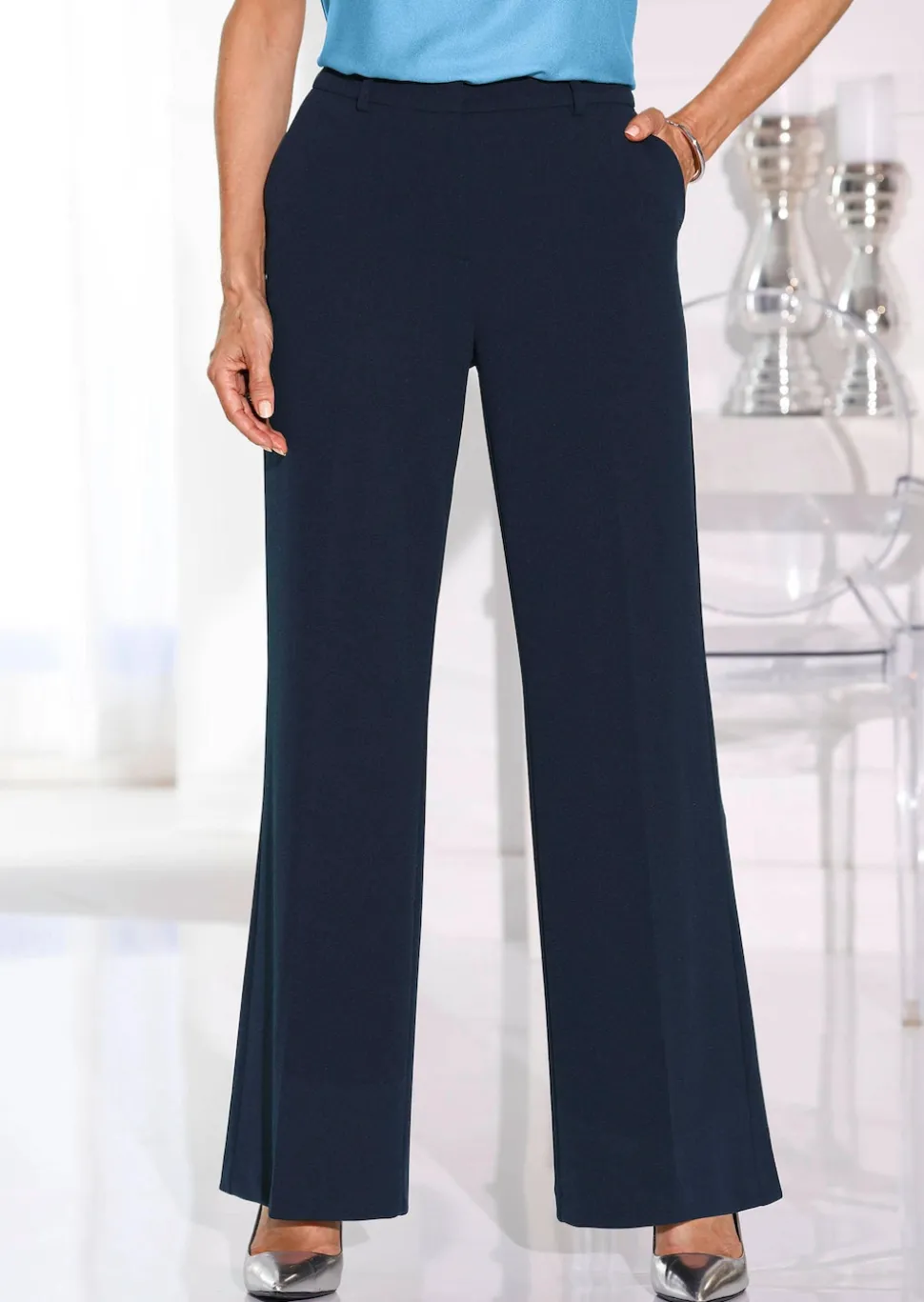Pantalon ample VERA avec plis repassés