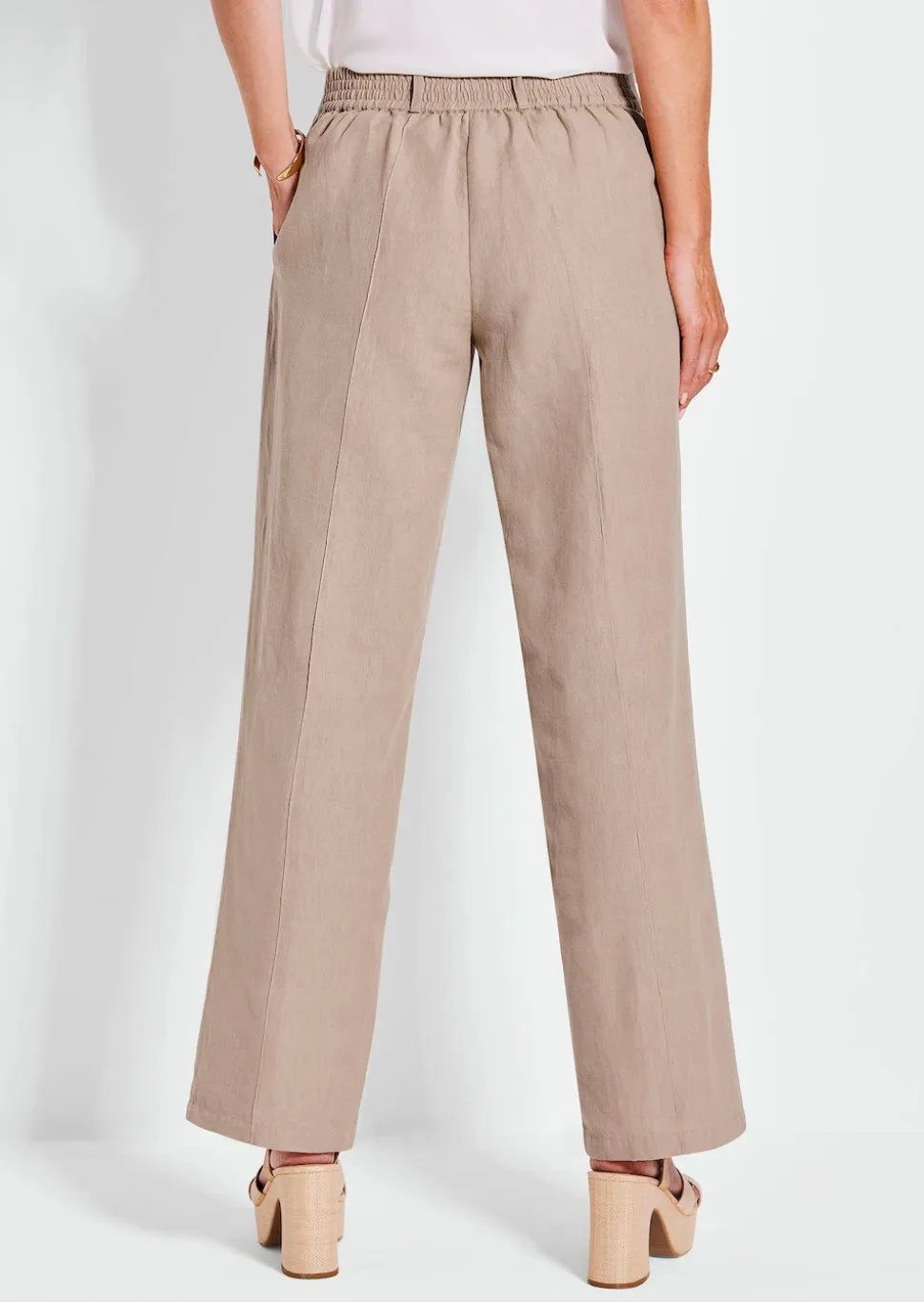 Pantalon ample VERA en lin et coton