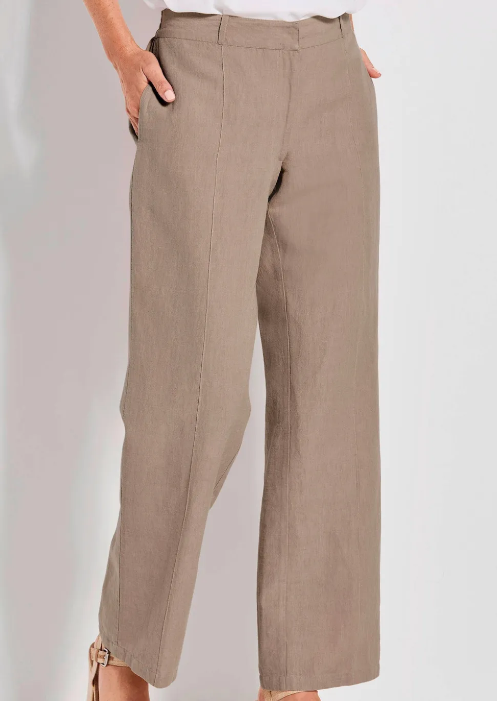 Pantalon ample VERA en lin et coton