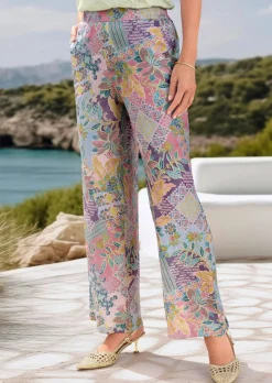 Pantalon ample VERA en satin de viscose