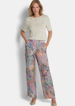 Pantalon ample VERA en satin de viscose