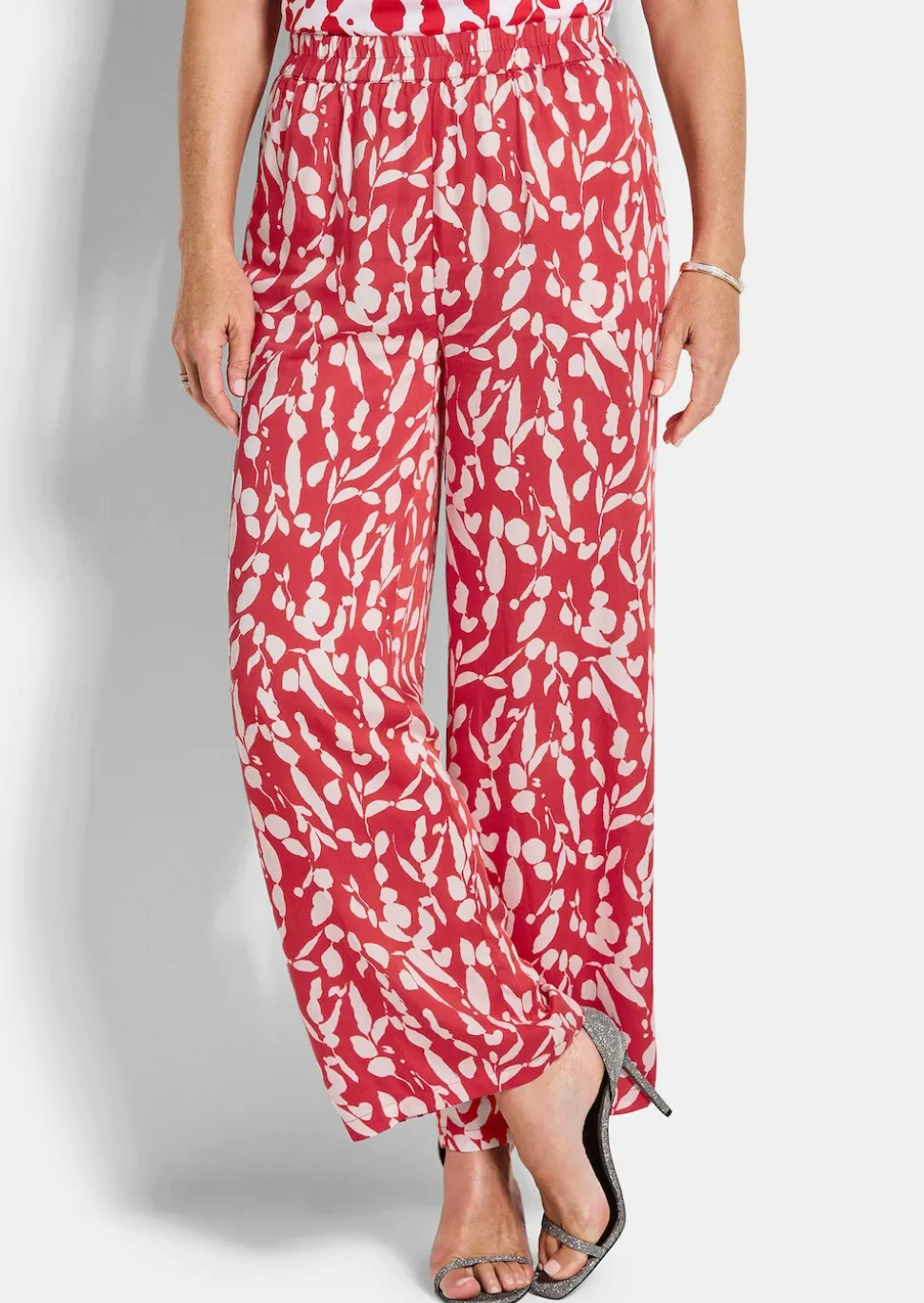 Pantalon ample VERA en satin de viscose