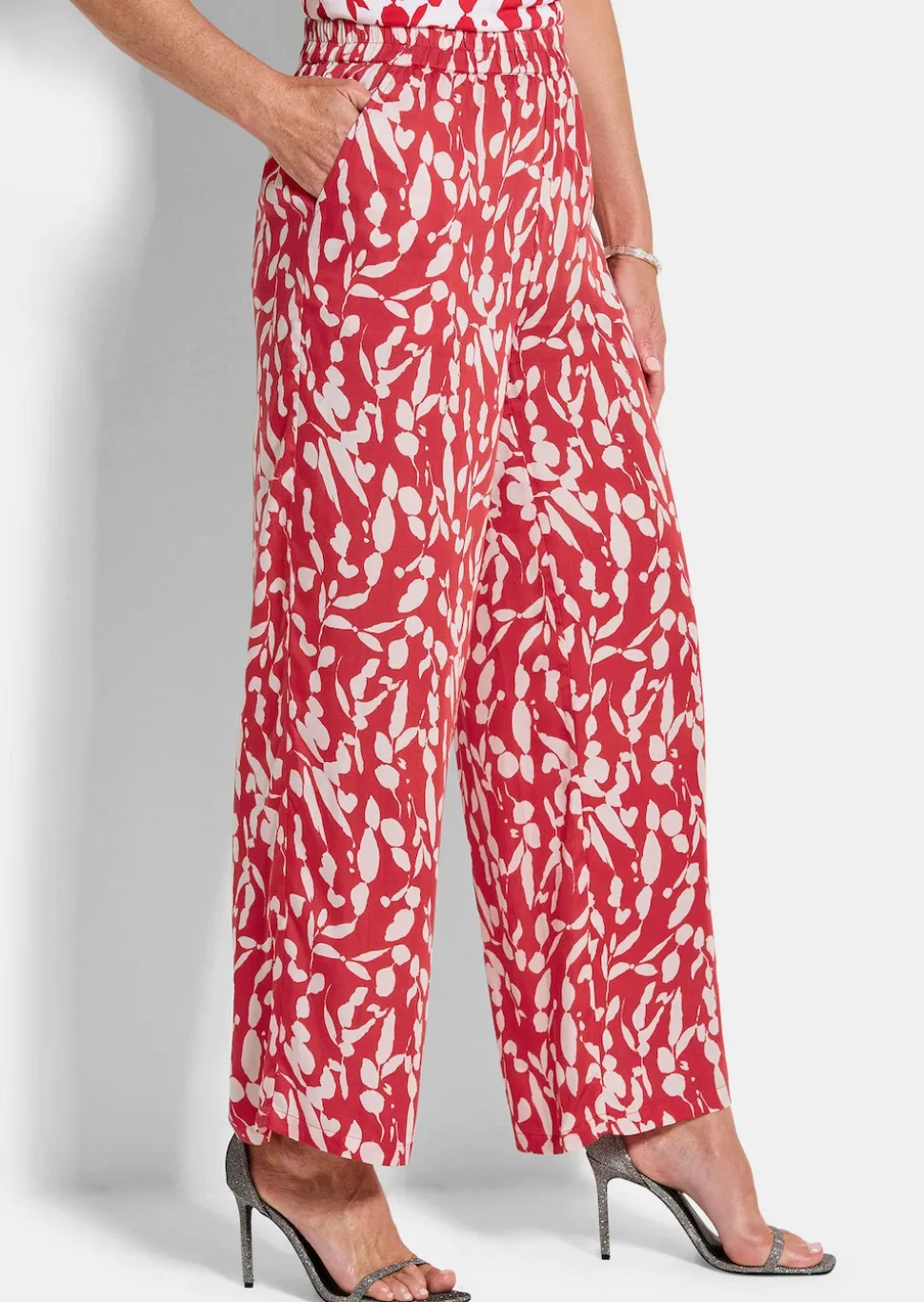 Pantalon ample VERA en satin de viscose