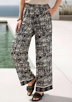 Pantalon ample VERA en satin de viscose