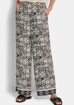 Pantalon ample VERA en satin de viscose