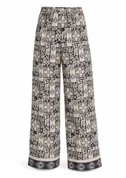 Pantalon ample VERA en satin de viscose