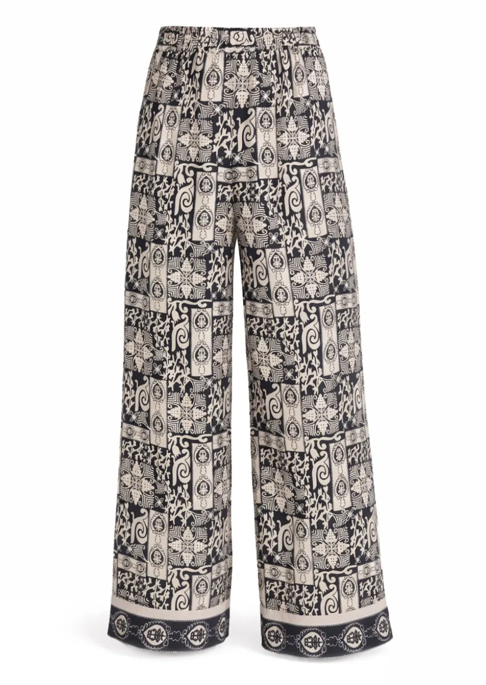 Pantalon ample VERA en satin de viscose
