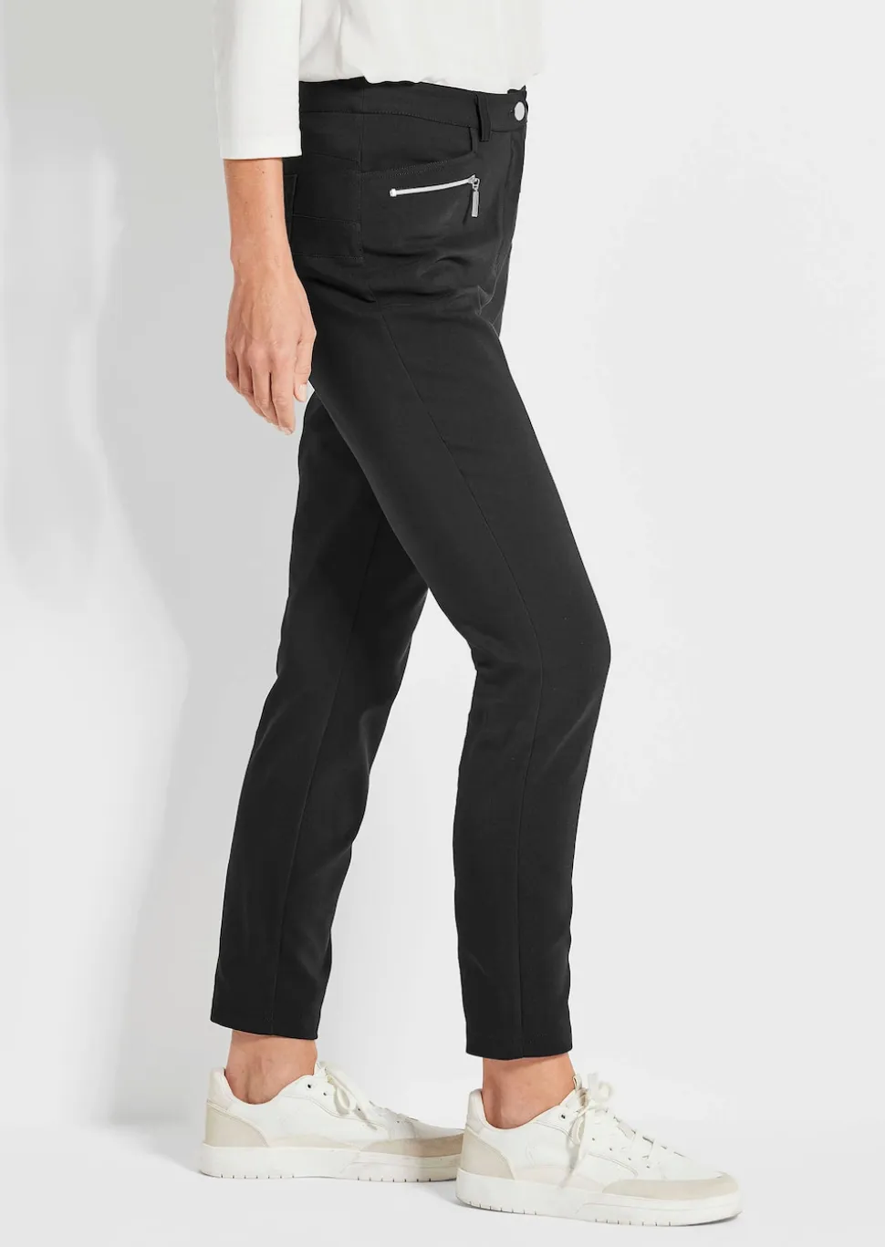 Pantalon BELLA à effet ventre plat, avec jambes étroites