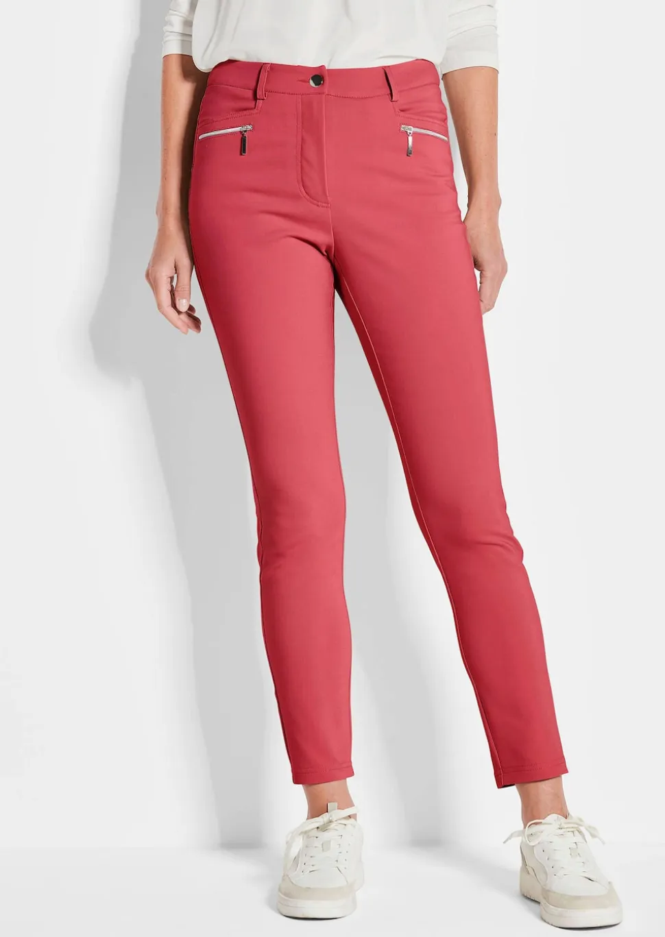 Pantalon BELLA à effet ventre plat, avec jambes étroites