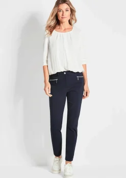 Pantalon BELLA à effet ventre plat, avec jambes étroites
