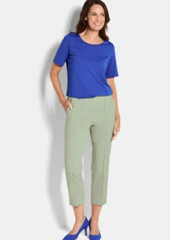 Pantalon 7/8 BELLA en bengaline, avec nervures