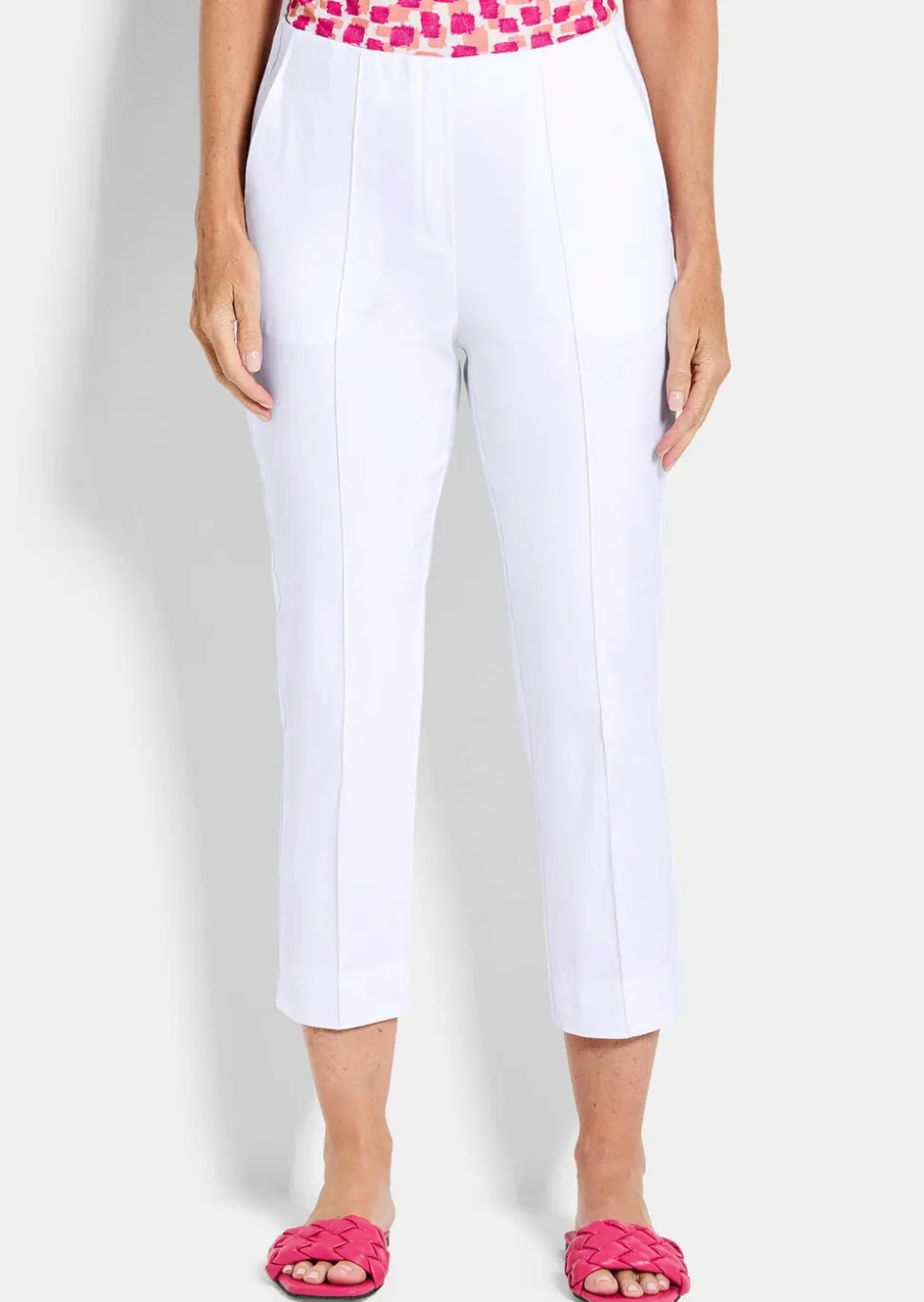 Pantalon 7/8 BELLA en bengaline, avec nervures
